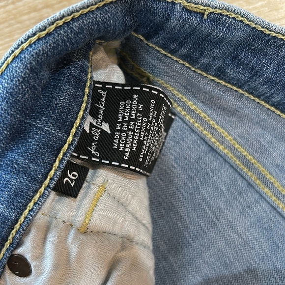 7 For All Mankind Luxe Josefina in Bright Light Broken Twill - Picture 7 of 9